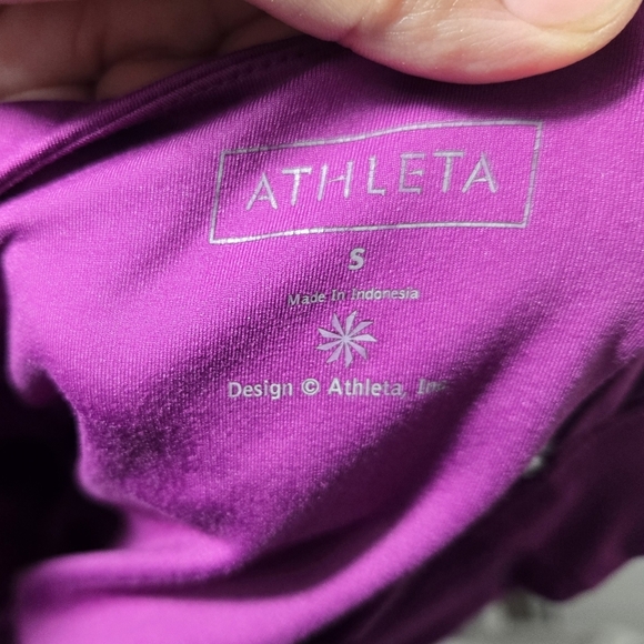 Athleta Tangelo Twist Front Dress Magenta Purple Sz Small - Picture 2 of 7